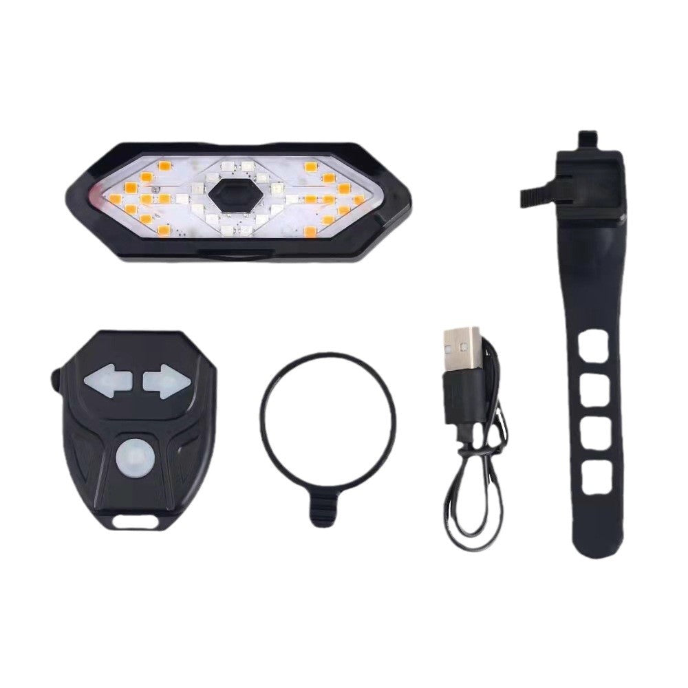 USB rechargeable bike warning light for improved visibility