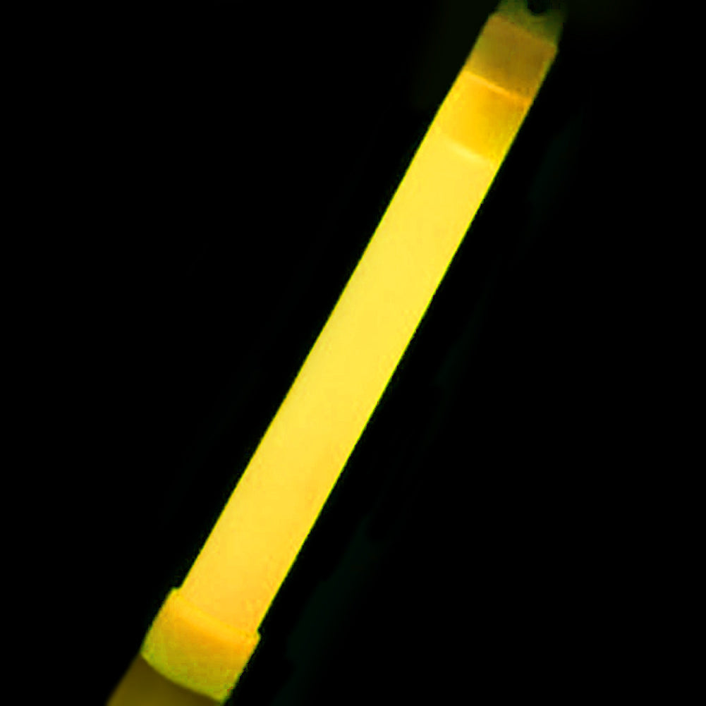 Lightweight yellow glow stick for hiking, camping, and emergency kits