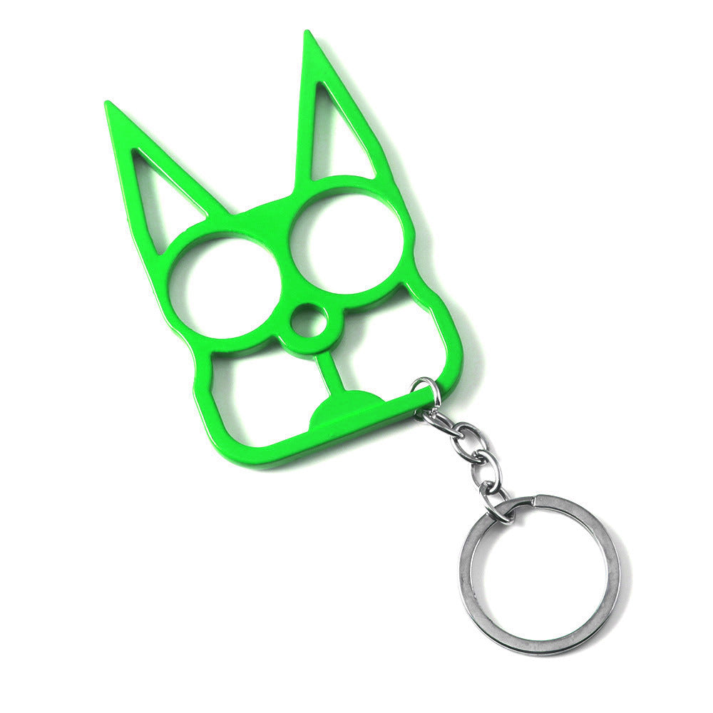Cat-shaped emergency glass breaker keychain tool