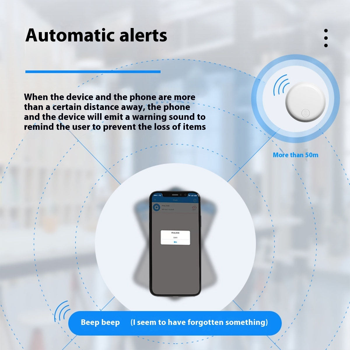 Smart anti-loss Bluetooth tracking device for keys and bags