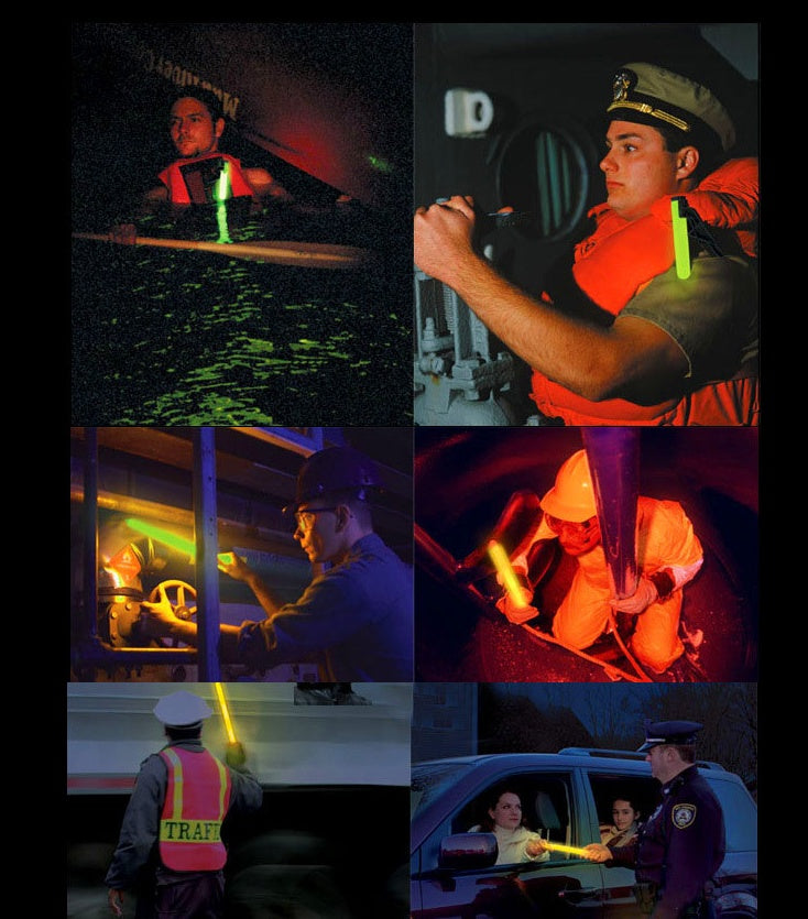 High-visibility light stick for hiking and nighttime activities