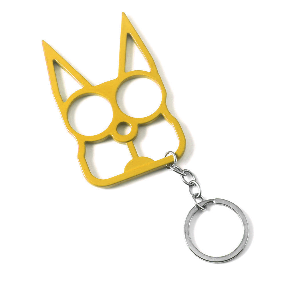 Lightweight Cat keychain with built-in glass breaker