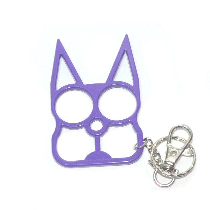 Stylish Cat safety keychain with glass-breaking tip
