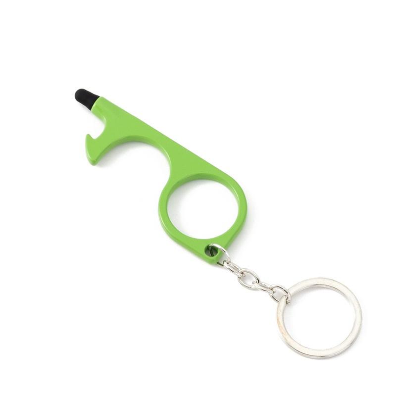 Everyday carry hygiene keychain made from durable zinc alloy