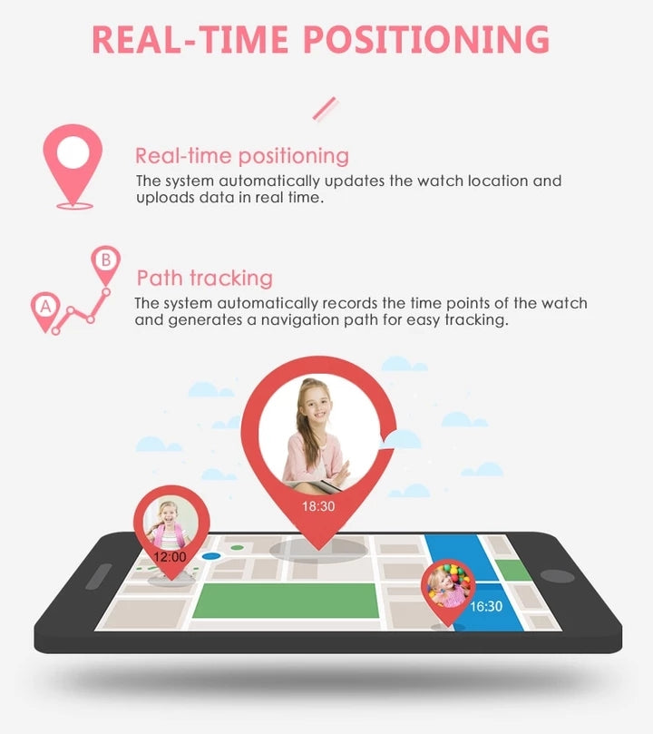 Kids GPS Smart Watch | Phone, Camera & Location Tracker