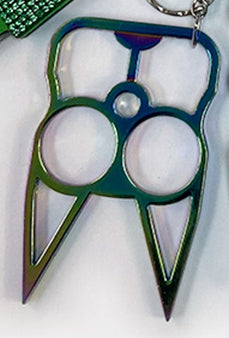 Stylish Cat safety keychain with glass-breaking tip