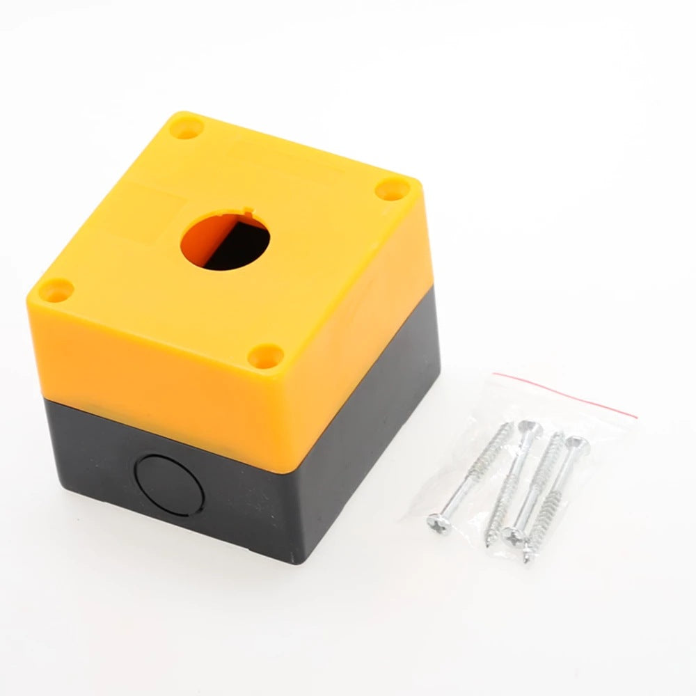 Emergency stop push button switch for industrial control panels