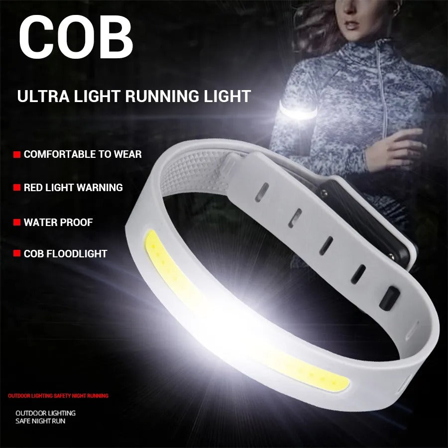 Rechargeable LED safety armband for running and cycling