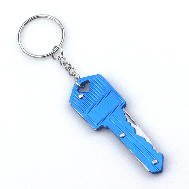 Mini utility knife keychain for opening packages and cutting cords