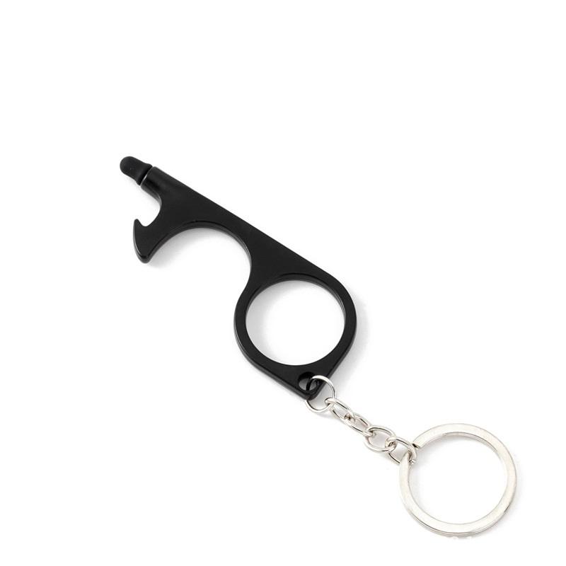 Portable hygiene keychain for shared surfaces