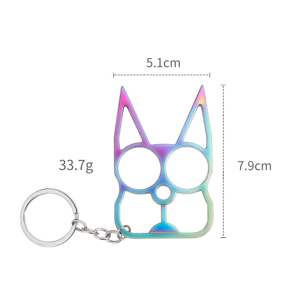 Black Cat self-defense keychain with emergency window breaker