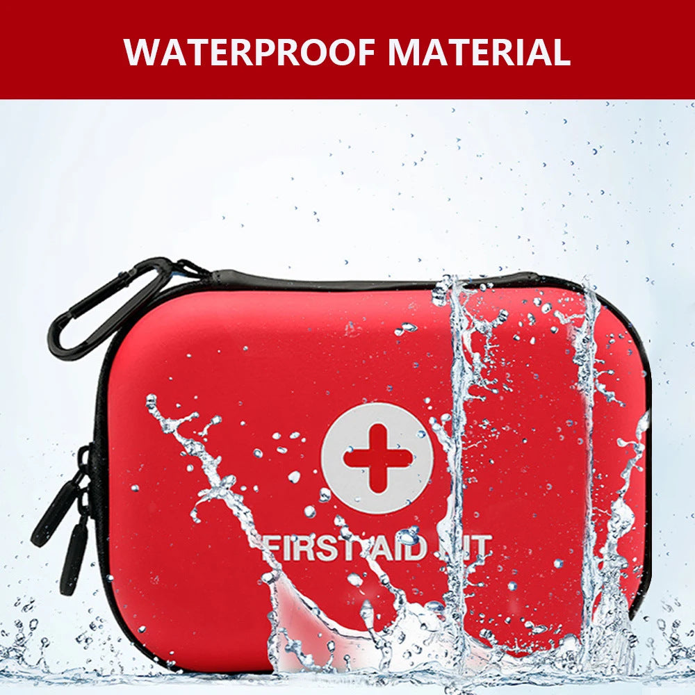 Household first aid kit with 90 essential medical supplies