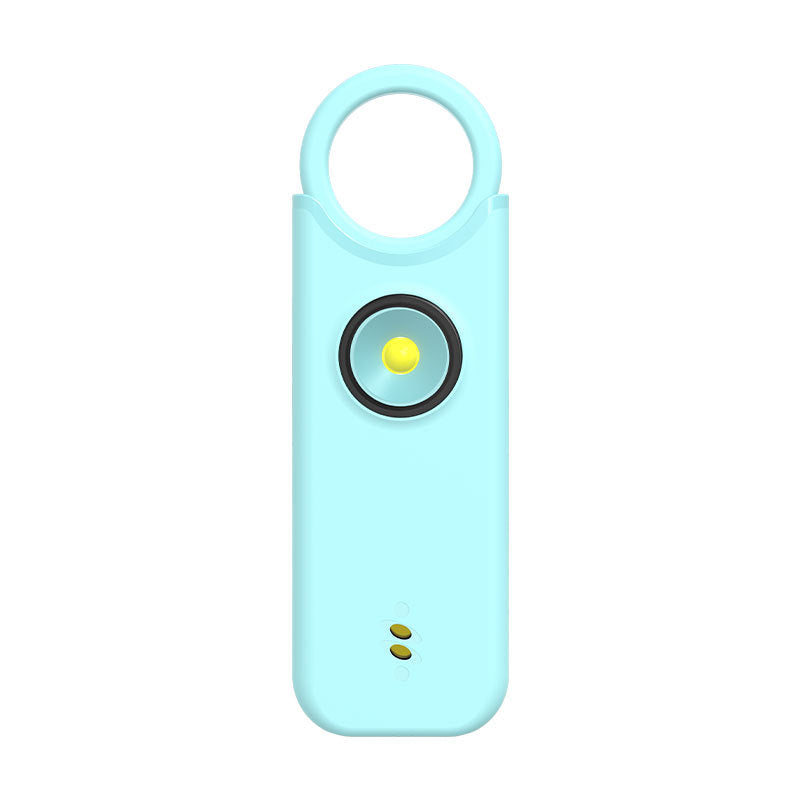 light blue rechargeable 135db anti wolf outdoor personal alarm for women
