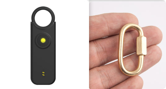 outdoor self defense personal alarm keychain for emergency protection