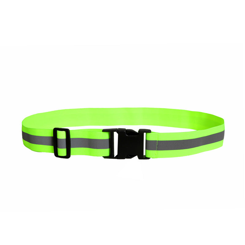 High-visibility waist belt for walking, hiking, and cycling