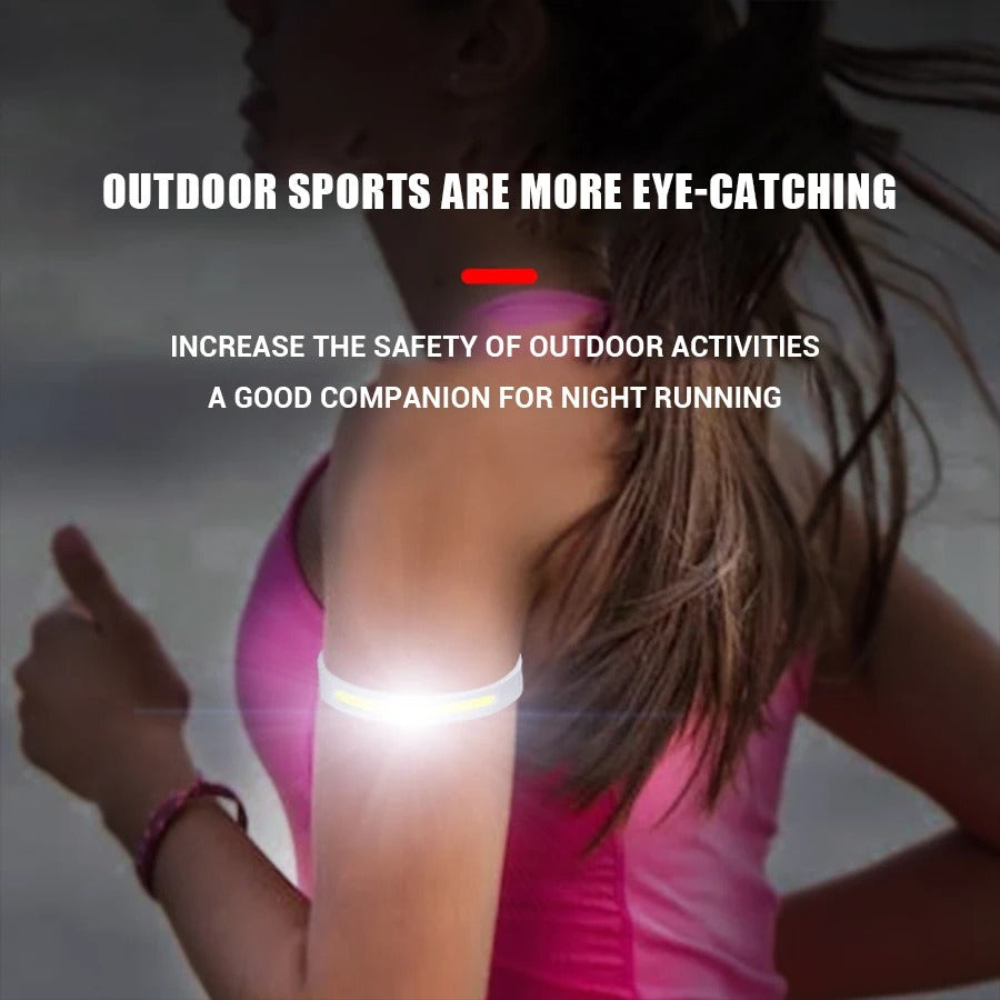 Reflective LED armband for running, walking, and cycling