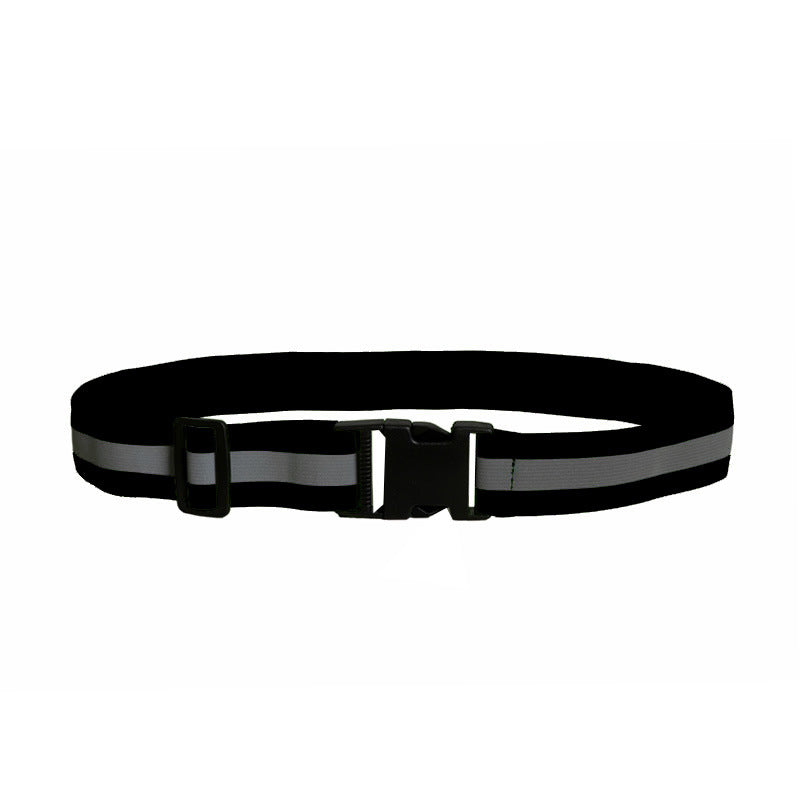 Outdoor reflective belt designed for nighttime exercise