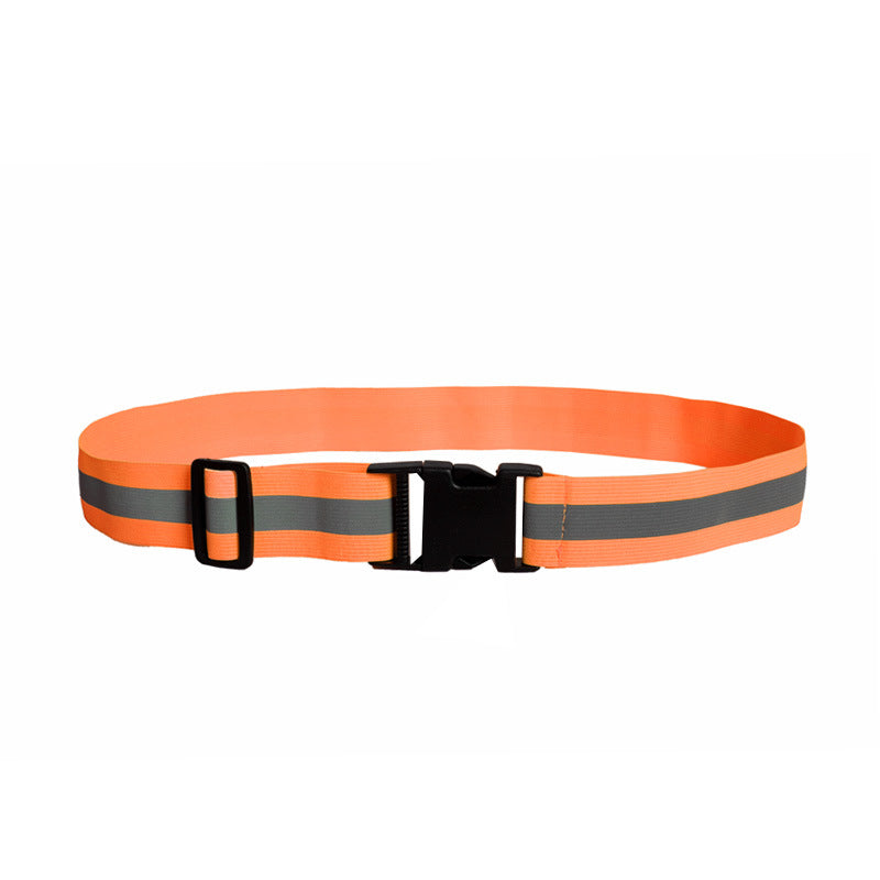 High-visibility reflective belt for outdoor running and walking