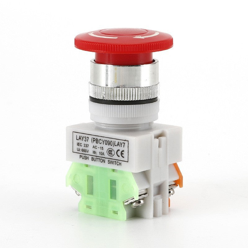 Industrial emergency stop switch with protective control box