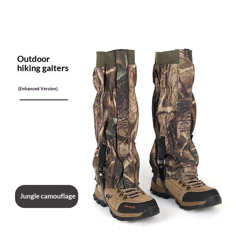 Sand and water resistant gaiters for outdoor activities