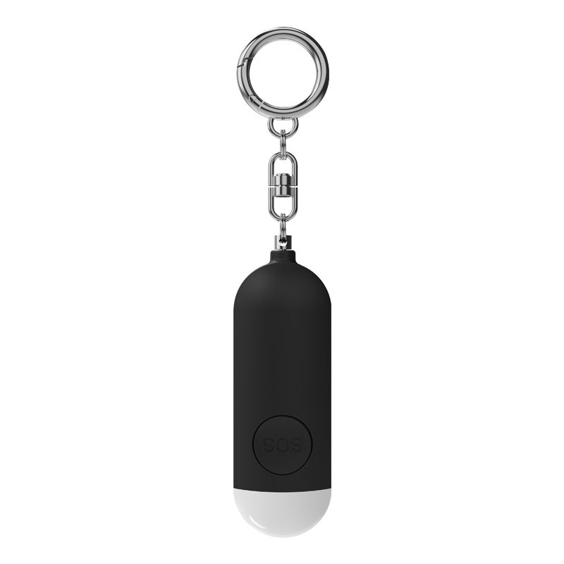 Compact self-defense alarm 130dB with LED light designed for quick emergency response and personal safety.