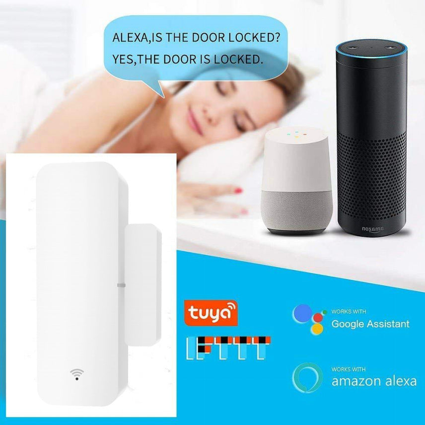 Smart home devices including a door sensor