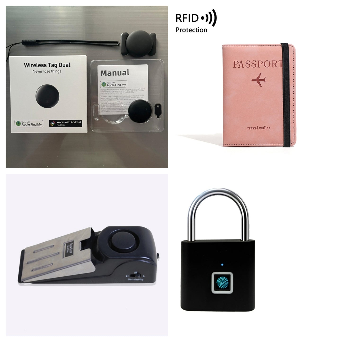 Travel safety bundle with smart security essentials