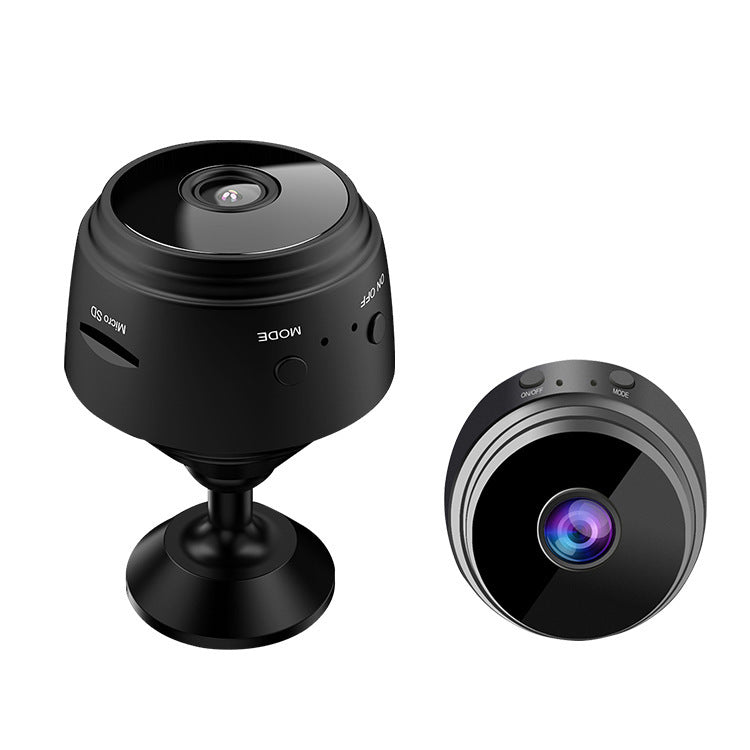 Indoor home security camera with night vision and smartphone monitoring