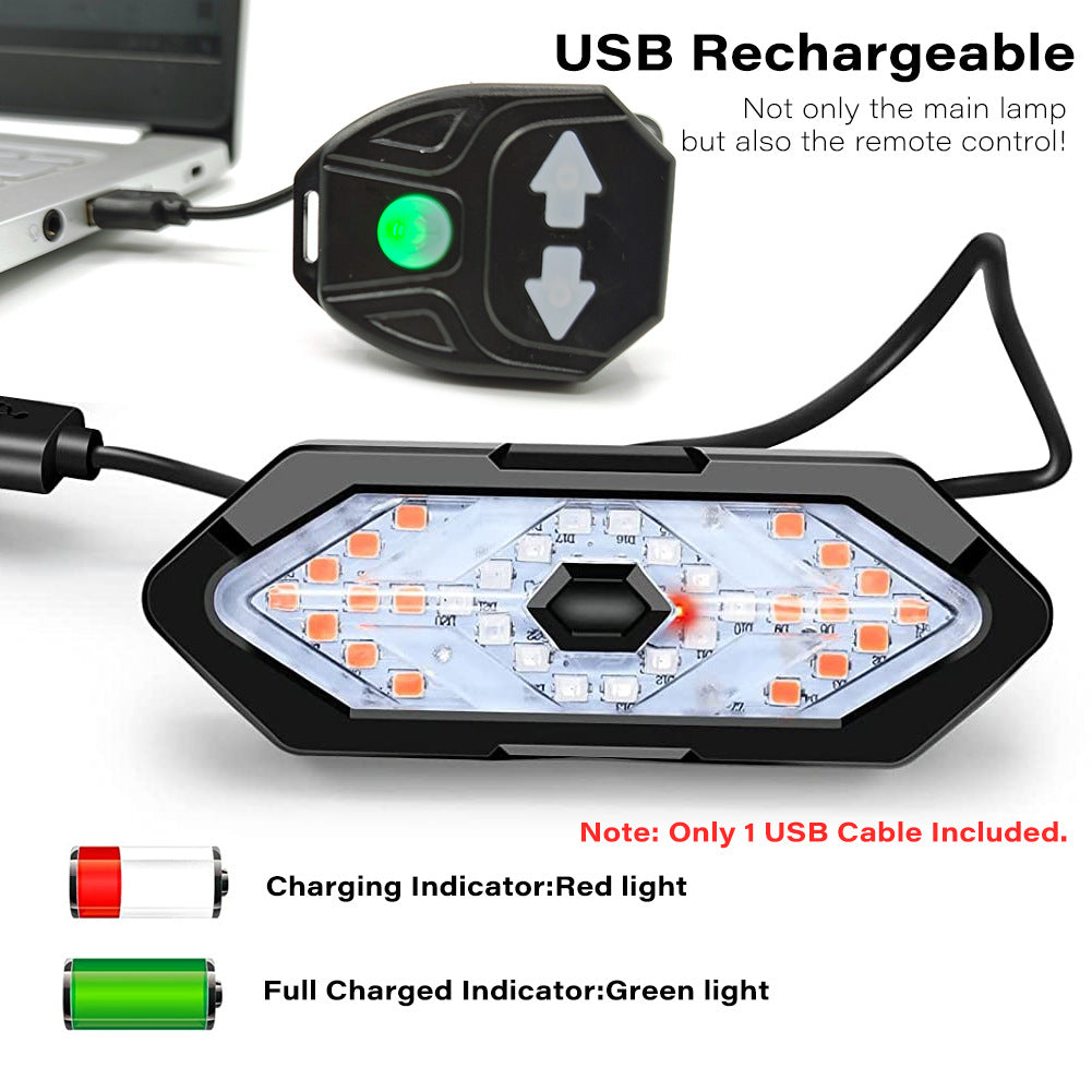 Wireless bike turn signal light for safer cycling