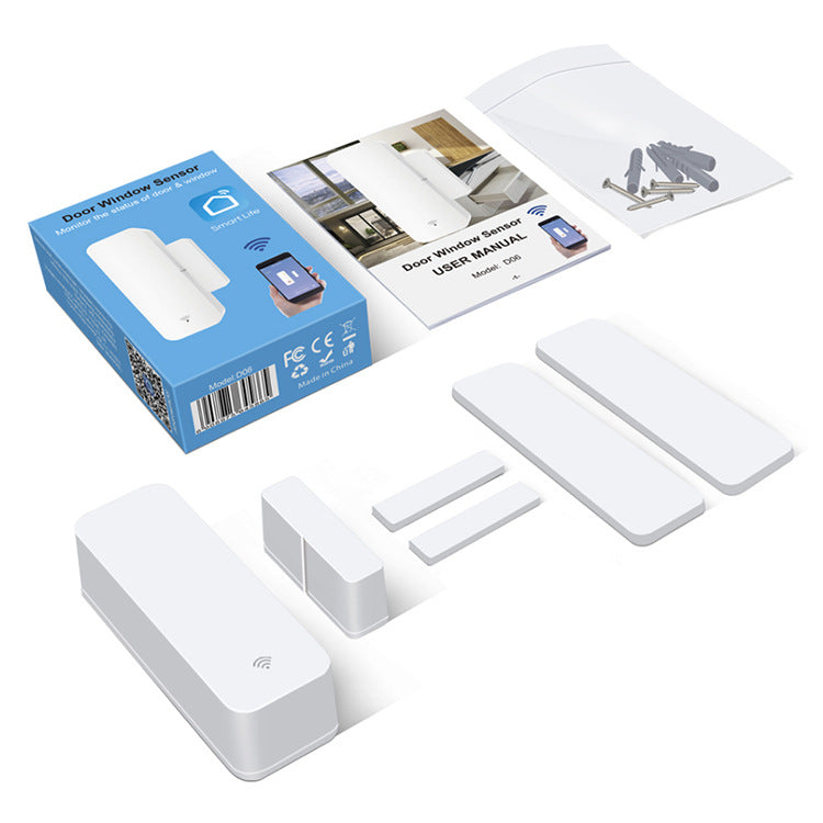 Wireless door and window sensor for home security monitoring